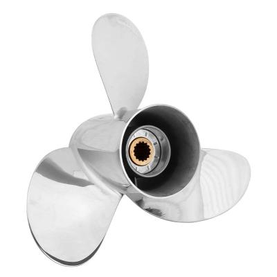 China Stainless steel Wholesale Outboard Propeller 3 Blade Yamaha Propeller 13 3/4X19 Marine Propellers for Yamaha Marine Gasoline Engine 150-250hp for sale