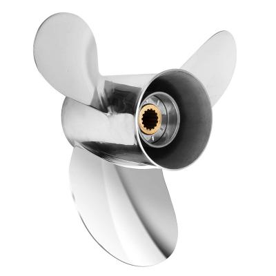 China Stainless steel Wholesale Outboard Propeller 3 Blade Yamaha Propeller 13 3/8X23 Marine Propellers for Yamaha Marine Gasoline Engine 150-250hp for sale