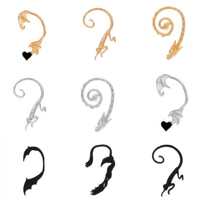 China Trendy new design trend fashion creative nightclub exaggerated ear cuff earrings punk animal jewelry for sale