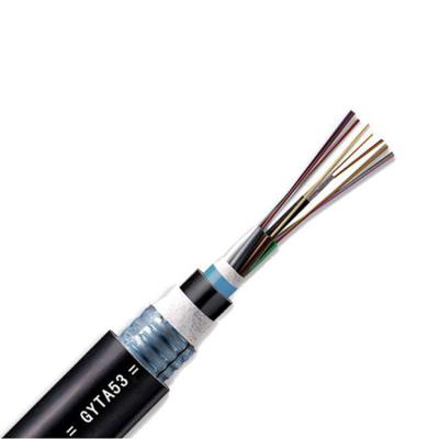 China Manufacturer Price Outdoor Direct Burial Direct Burial / GYTA53 12 Core Tube / Duct Fiber Optic Cable Free Sample for sale