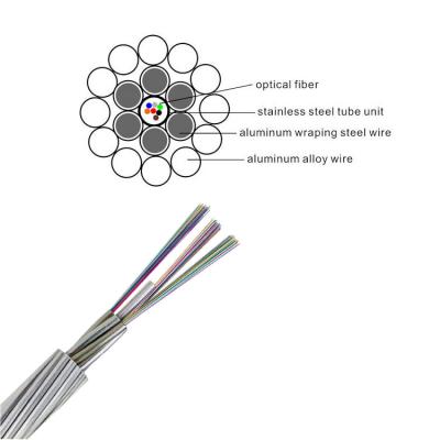 China Fiber Cable OPGW 24 Core Fabricate OPGW1 Single Mode Optical Power Cable for sale