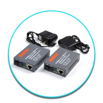 China Wholesale 100M HTB 3100 FTTH Ethernet Converter TX1310/RX1550nm SC Ethernet Fiber Media Converter 20km Optical Converter For Data for sale