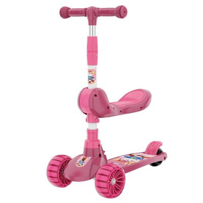 China Direct wholesale fast folding multifunctional children's handrail scooter folding parent child scooter for sale