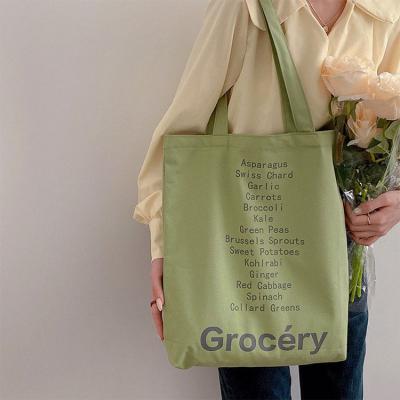 China Hot Factory Direct Selling Eco-friendly Cotton Shoulder Korean Canvas Tote Bag for sale