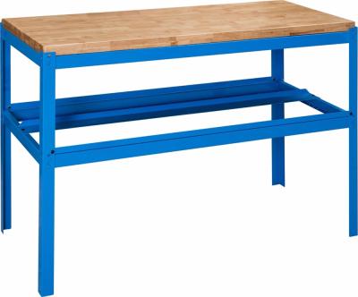 China Garage Workbench Heavy Duty Steel Heavy Duty Worktable With Drawers And Oak Top for sale