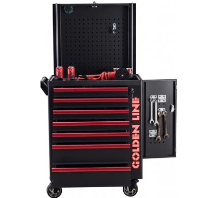 China Heavy Duty Bluetooth Speaker Professional 6 Drawers Toolbox Storage Cabinet Trolley for sale