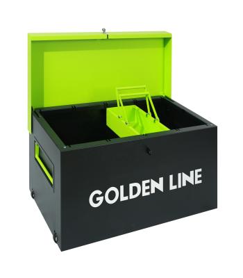 China Green And Black Tool Storage Tool Box With Wheels For Tool Storage Customized for sale