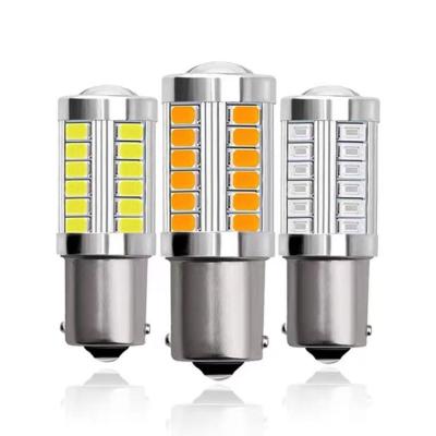 China 1156 BA15S P21W 1157 BAY15D P21/5W 33SMD LED Reverse Brake Turn Signal Led Car Light 12V-24V Led Car Lights 6cm*1.8*1.7 for sale