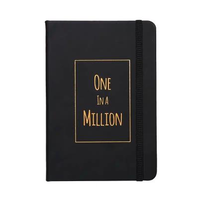 China Custom Leather Hardcover PU Planner Hardcover Notebook with Elastic Band for sale