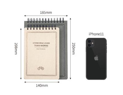 China Custom Hardcover Book 2021 PU Daily Notebook Cover Waterproof Leather Notebook Cover for sale