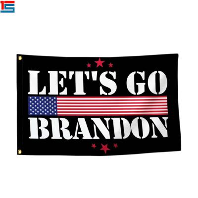 China Hot Selling Fast Delivery 3x5 Ft Hotel And Resort 100% Polyester Let Us Go Brandon Funny Anti Biden Flag for sale