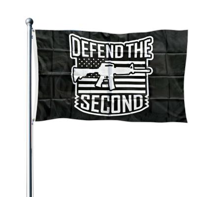 China 2021 Cheap Low Price Hotel And Resort Durable Logo Printed Defend The Second Flag for sale