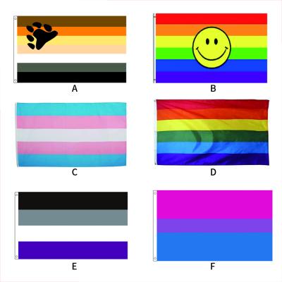 China China Manufacturer 3x5ft Polyester Rainbow Gays and Lesbians FLYING Flag for sale