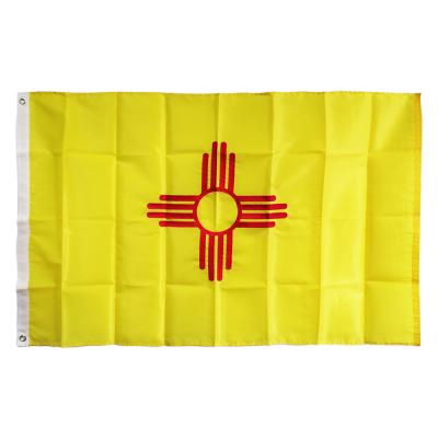 China Promotional Custom 3X5 FLYING Low Price Printing Embroidery Nylon New Mexico Flag for sale