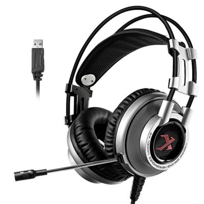 China Custom Wholesale K9 Microphone Noise Canceling Earphone USB Gaming Headband Wired Microphone Headset for sale