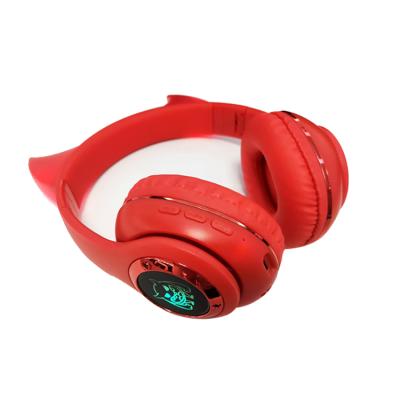 China Wholesale Cheapest Cute Cute Cat Ear Bluetooth Radio With LED Light Earphone Headphone Gaming Headset With MIC For TF Card Slot for sale