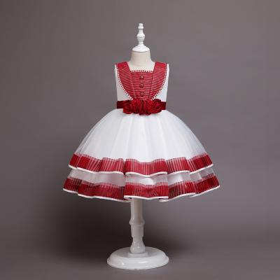 China Anti-static baby dresses summer party girls flower lovely dress bridesmaid dress for wedding DF001 for sale