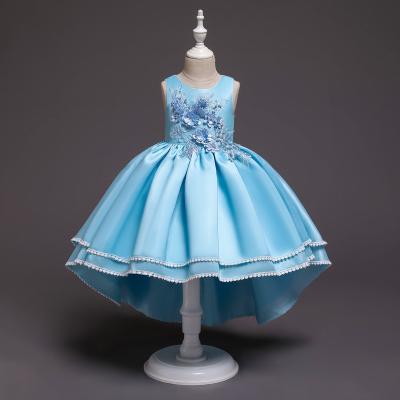 China New arrival children's costumes anti-static children party wear baby wedding dress wedding dress A666 for sale