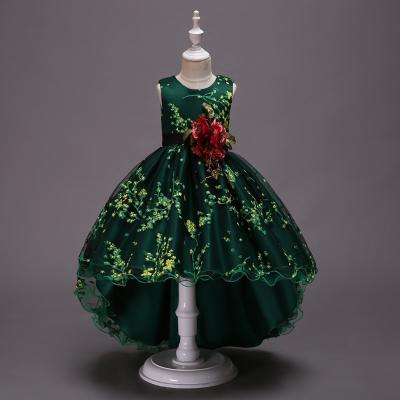 China Anti-Static New Arrival Princesses Dress Old Kids Long Dresses Kids Clothes Girls Dresses 8 Years Old 2153 for sale