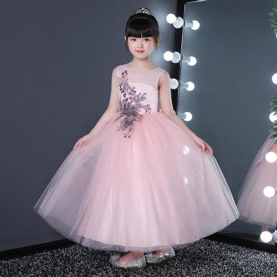 China Hot Selling Anti-Static Long Maxi Party Gowns Baby Formal Girl Prom Dress Kids Perform Birthday Dresses CK2830 for sale