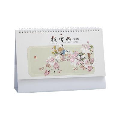 China Table Calendar Customized Flip Over Art Paper Printing Digital Desk Calendar 2022 Monthly Custom Desk Calendar for sale