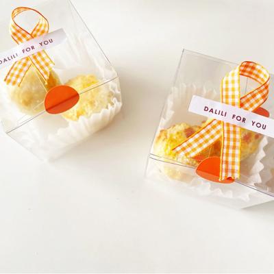 China Hot Selling Custom Recyclable PET Plastic Box Package Cookies Packaging Clear Box for sale