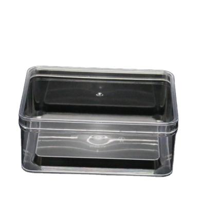 China Customized Recyclable Disposable Plastic Cake Square Food Packaging Clear Plastic Organic Food Container for sale