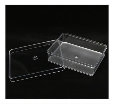 China Square Disposable Clear Reusable Custom Round Biscuit Candy Gift Acrylic Plastic Storage Box for sale