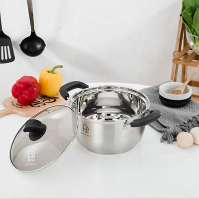 Китай Highly Durable Viable Kitchen Tool Stock Pot Stainless Steel Food Warmer Casserole Cooking Stock Pot продается