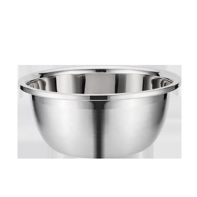 China Viable Wholesale Cheap Deep Mixing Bowl Food Grade 304 Stainless Steel Bowl Salad Mixing Bowls en venta