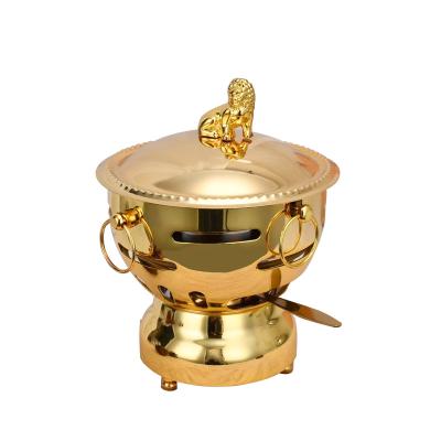 China Mini Stainless Steel Alcohol Stove Small Meal Viable Alcohol Furence Hot Pot Chafing Dish for sale