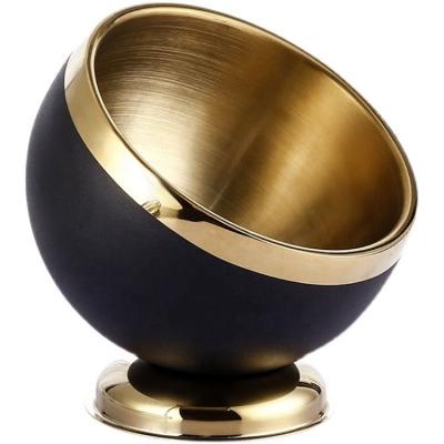 China Viable Parsley Garlic Shallot Container Seasoning Pot Non-Slip Table Use Hemispherical Stainless Steel Chili Sauce Tank Decor Bowl for sale