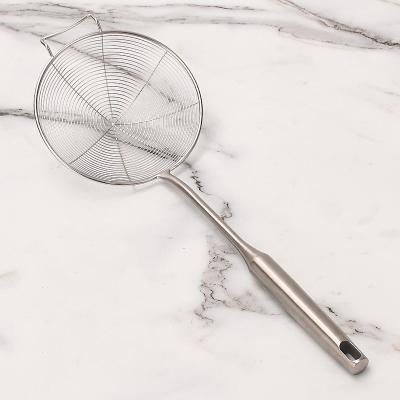 Китай Viable 304 Stainless Steel Strainer Strainer Colander Food Skimmer Cookware Long Handle Strainer Colander Spoon продается