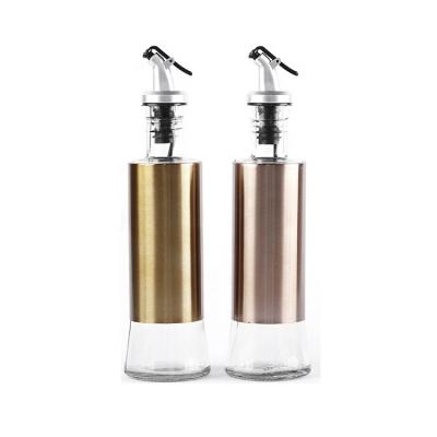 Κίνα Hot Selling Household Products Amazon Oil 300ml Dispenser Glass Bottle With Premium Stainless Steel προς πώληση