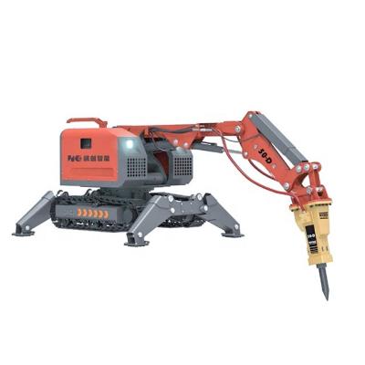 China High-efficiency and low-consumption multifunctional concrete demolition robot HCR-200D for sale