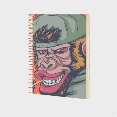 China Custom A5 Spiral Printed Journal Notebook Printing With Logo Dairy School Supplies Cute Notebook For Girls for sale