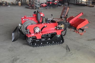 China Hotels 22 Hp Crawler Mini Tiller Micro Tiller Power Cultivator Ditch Machine Mini Tiller Cultivator for sale