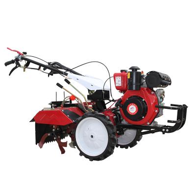 China Hotels 186 four wheel drive diesel air cooled tiller cultivating machineries used ridge machine power harrow for sale