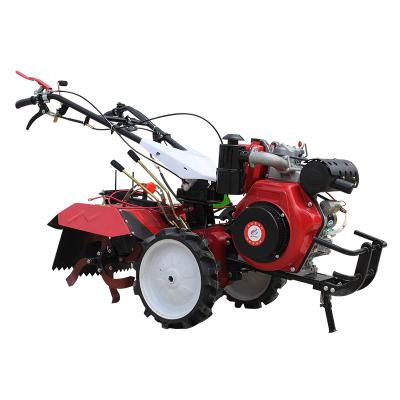 China Hotels 188 four wheel drive diesel air cooled agriculture cultivator hoe rotavator mini double wheel tiller tillage machine for sale