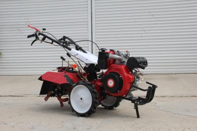 China Hotels 188 Four Wheel Drive Diesel Air Cooled Agriculture Rotavator Tiller Hoe Plowing Machine Double Wheel Diesel Farm for sale