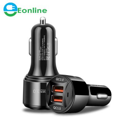 China Car MP3 GPS Car Mobile Phone Tablet Dual QC3.0 USB Quick Charge CE/Rosh/FCC 36W 6.2A Car Flush Fit Adapter Charger For iPhone iPad Samsung Fast Charger for sale