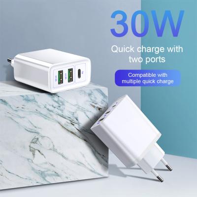 China Mobile Phone Fast Charging 3.0 USB Charger+ Dual Port PD For Xiaomi iPhone X XR XS For Huawei Super Fast Charger for sale