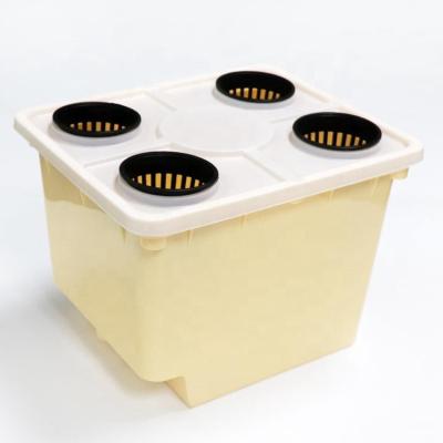 China Modern beige or black PP&UV high quality food grade hydroponic dutch bucket on hot sale for sale