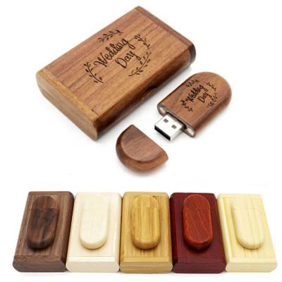 China Promotional Custom Customized USB Flash Drive USB 3.0 8GB 16GB 32GB Wedding Gifts Supply Logo Wooden Box Usb Drive Factory Customized USB Flash Stick for sale