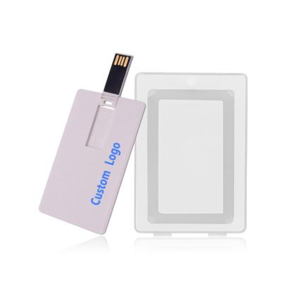 China Promotional Custom Logo Cheap 16gb 32gb Custom USB Flash Drive Plastic Silk Printing Credit Card Usb 3.0 Flash Reader for sale