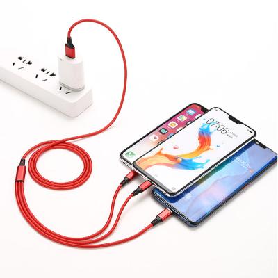 China Android Multi Charger 3 In 1 Magnet Data Cable For Samsung I Phone Type C Micro Usb Cable Magnetic Charging Cable for sale