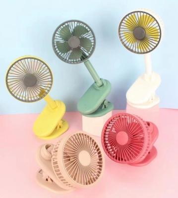 China Protable Mini Clip Fan Rechargeable Portable Mini Portable Hand Fan Rechargeable Clip Table Electric Fan Battery Powered For Outdoor Stroller for sale