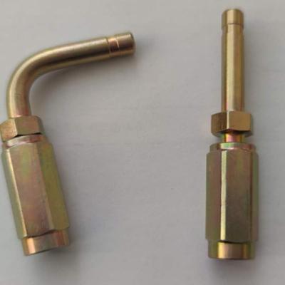 China Fittings Lubrication System Tubing Resin Reusable Hose Ends for sale