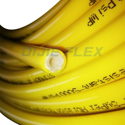 China PE+PU High Temperature Water Pipe Sewer Jetting Cleaning Hose Jetting Wash Hose For Sewer Duct Cleaning for sale