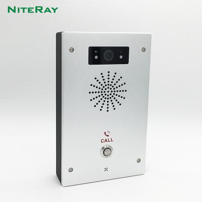 China Waterproof / Waterproof Industrial Paging And Broadcast With PIR LED SIP Digital Viewer Duplex Intercom for sale